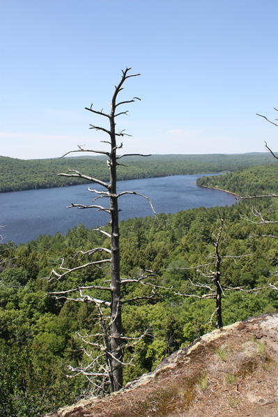 Lookout over lake - Booth's Rock trail
