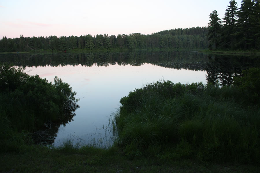 Mew Lake - View from a lakeside camp site