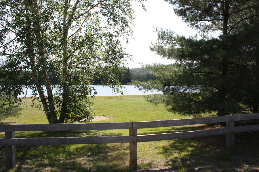 Mew Lake beach area - from parking lot.